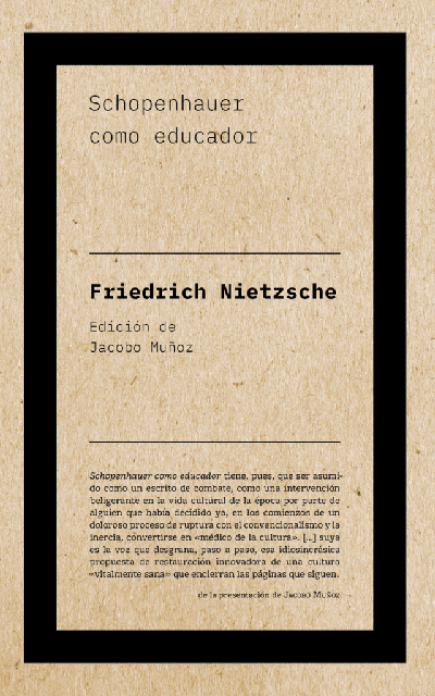 zenda Zenda reseña El cuaderno gris y otros textos de Aleksandr Vvendenski Schopenhauer como educador
